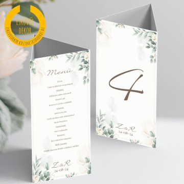 Menükártya (3 oldalas)