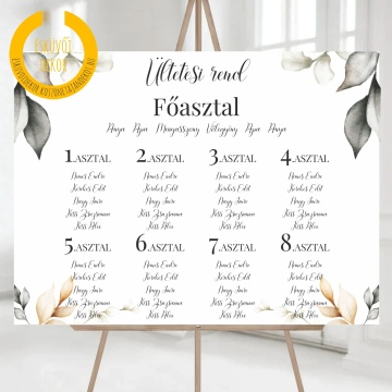 Ültetési rend (fekvő)